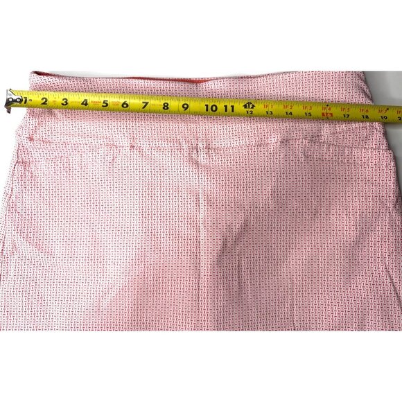 S.C. & Co. Sporty Chic Geometric Print Athletic Coral White Skort XL - Picture 10 of 10